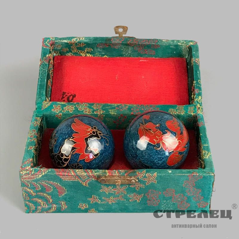 картинка китайские шары «баодинг», перегородчатая эмаль. китай