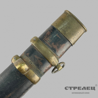 картинка — шашка солдатская азиатского типа «нижегородка» образца 1834 года со штыком
