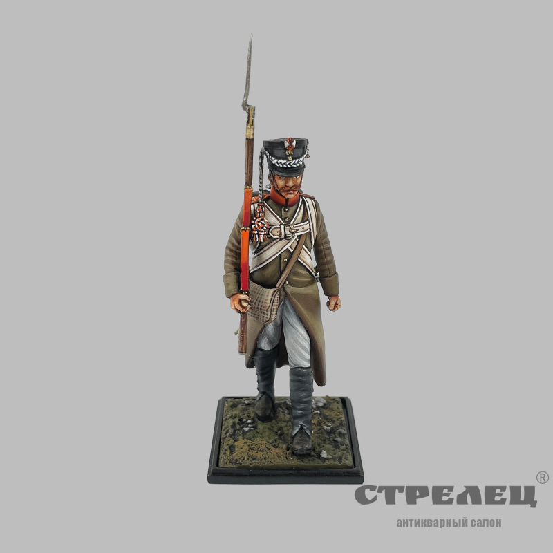  картинка — оловянный солдатик «унтер-офицер в строю. русская пехота 1812/14 гг.»