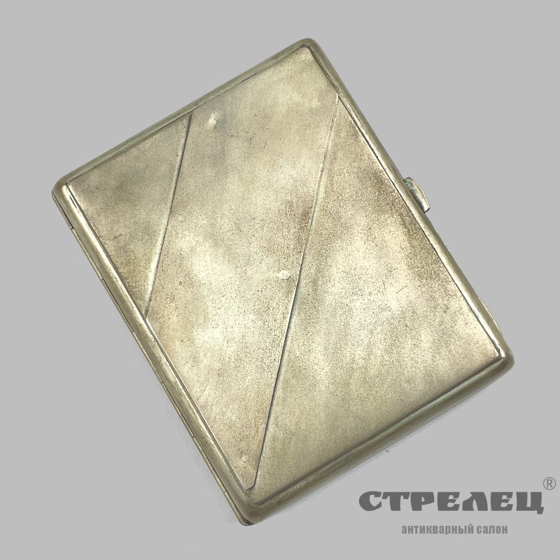 картинка — портсигар русский, серебряный