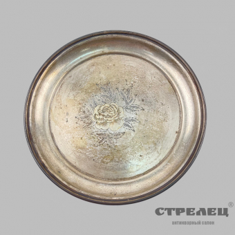 картинка — блюдце серебряное. ссср, мюф, 1927-1947 гг.