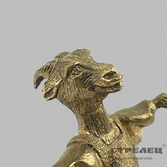 картинка — бронзовая миниатюра «мама коза»