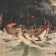 картинка цветной принт «сражение на море», япония, начало 20 века