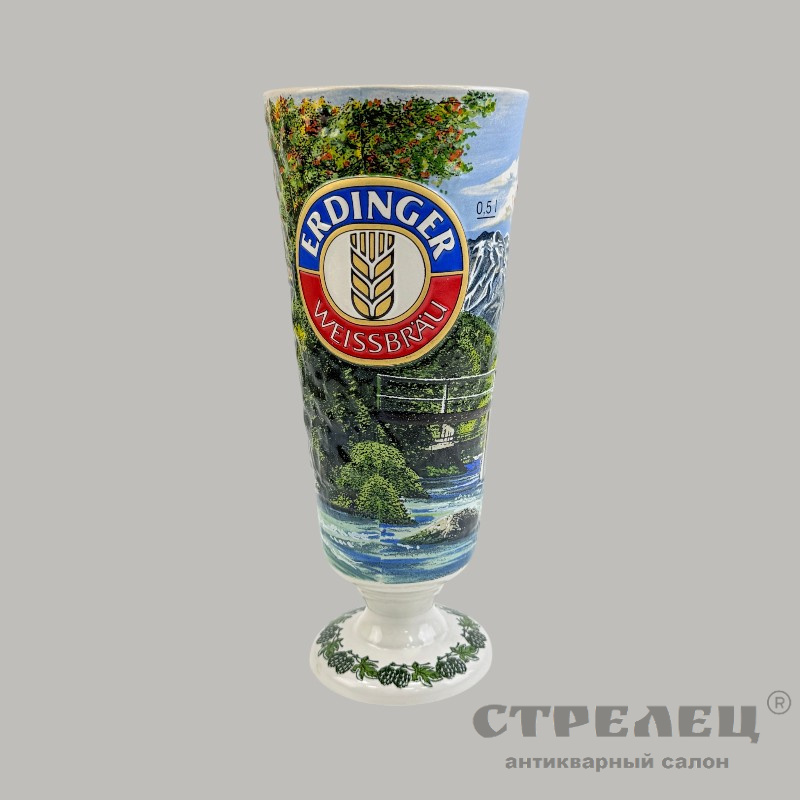 фото — пивной бокал «erdinger weissbrau». бразилия