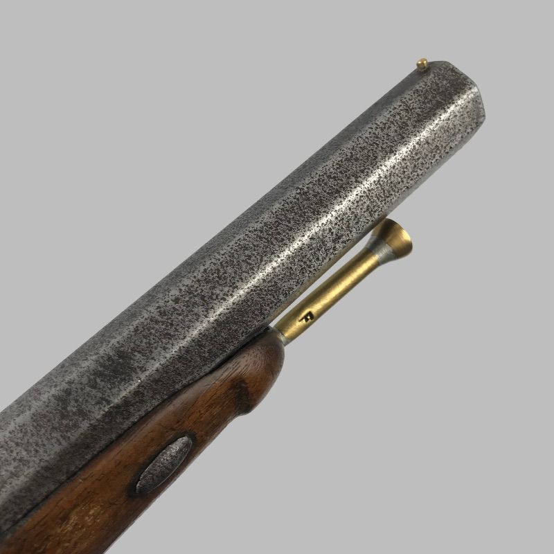 картинка пистолет капсюльный, английский, начало 19 века