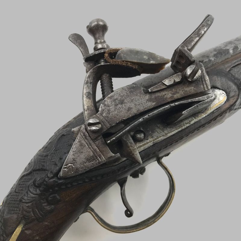 картинка пистолет с кремневым замком. испания, вторая половина 18 века