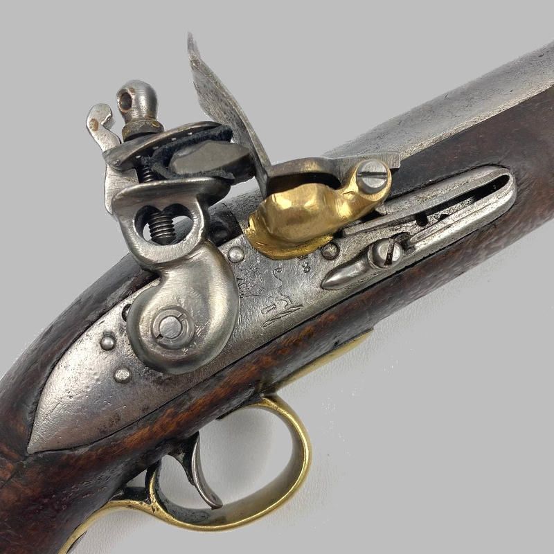 картинка пистолет кремневый, английский, морской, офицерский, 19 век