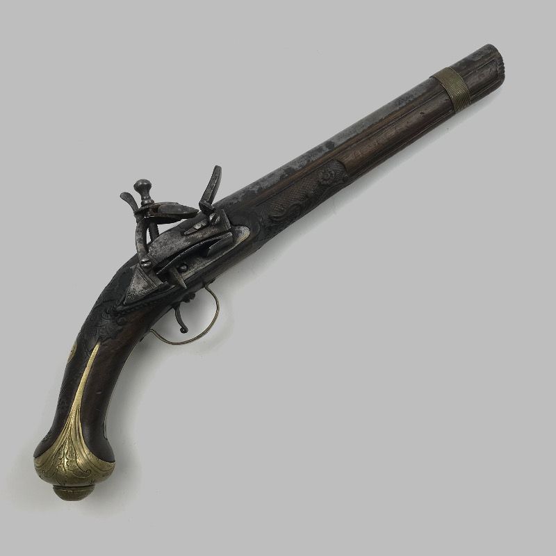 картинка пистолет с кремневым замком. испания, вторая половина 18 века