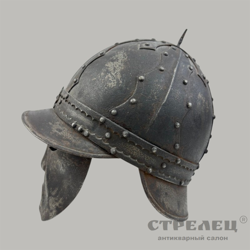 фото — шлем с гротескной маской «савойский тип», кон. 19 - нач. 20 в.