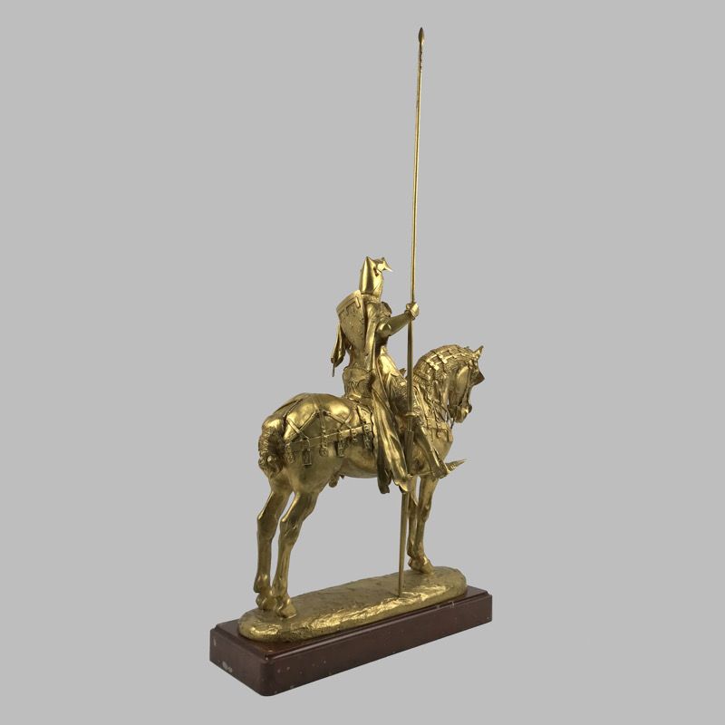 картинка Бронзовая статуэтка «Рыцарь на коне». Франция, 19 век