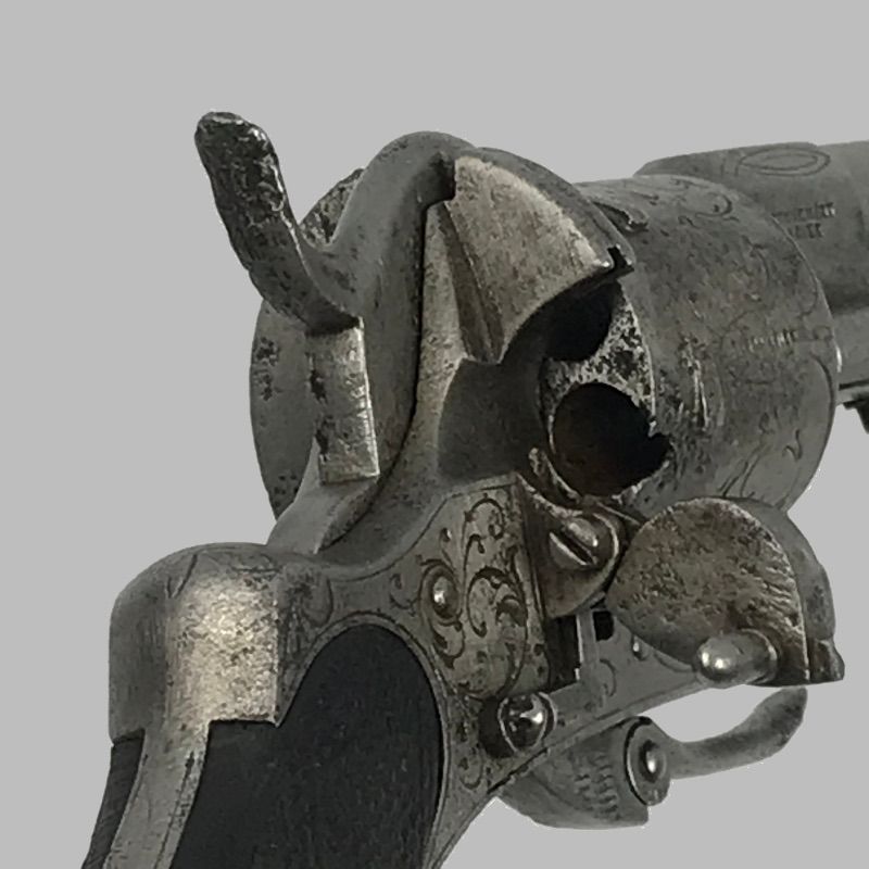 картинка револьвер шпилечный, французский, лефоше, 1860/1877 гг.