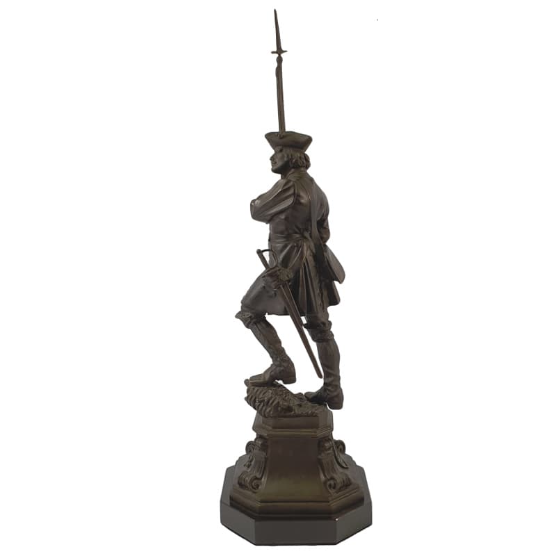 картинка Бронзовая статуэтка «Русский солдат Полтавской битвы»