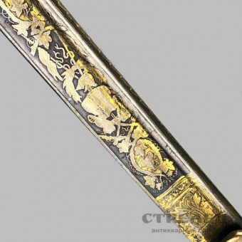 картинка сабля офицерская, кавалерийская, наградная. германия, 19 век