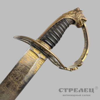 картинка — сабля английская офицеров пехоты, образца 1803 года