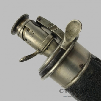 картинка пороховница g&j.w.hawksley sheffield. конец 19 века. англия
