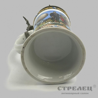 картинка памятная фарфоровая кружка с крышкой, германия, 20 век