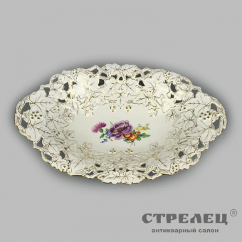 картинка — блюдо овальное. фарфор. meissen, германия