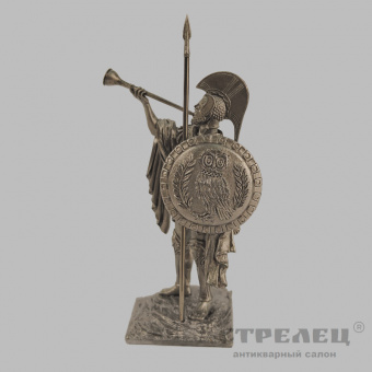 фото — оловянный солдатик «афинский трубач. 5 век до н.э.». гк
