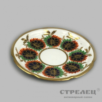 картинка — чайная пара. фарфор. европа, 19 век