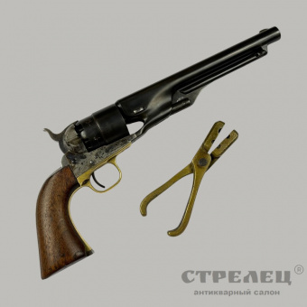 фото — револьвер капсюльный кольт (colt), модель 1860 года, сша