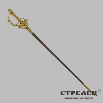 фото — шпага чиновника высокого ранга горного ведомства. чехия, 19 век