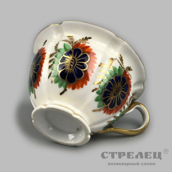 картинка — чайная пара. фарфор. европа, 19 век