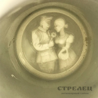 картинка памятная фарфоровая кружка с крышкой, германия, 20 век
