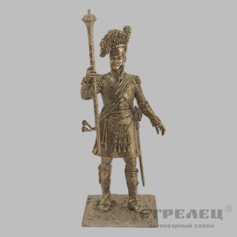 фото — оловянный солдатик «тамбурмажор 92-го гордона полка 1815 г.». гк