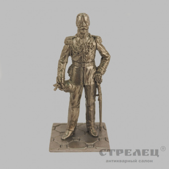 фото —  оловянная модель «император всероссийский николай ii, 1912 г.». гк