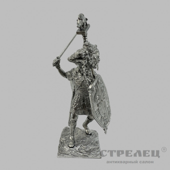 фото — оловянный солдатик «предводитель кельтов. 3-1 век до н.э.». гк