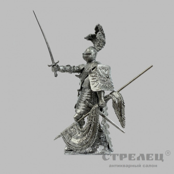 фото — оловянный солдатик «жан де розимбо 1465 г.». гк