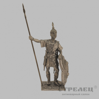 фото — оловянный солдатик «воин латинян (ромул). 7-8 век до н.э.». гк