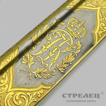 картинка — сабля артиллерийская, офицерская, заказная. швеция, конец 19 века