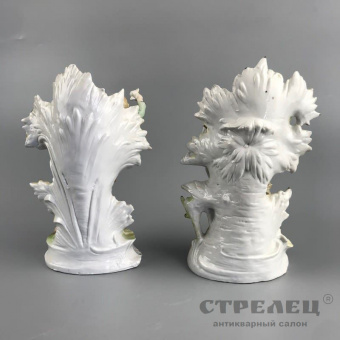 картинка фарфоровые вазы (пара) «дети в капусте»