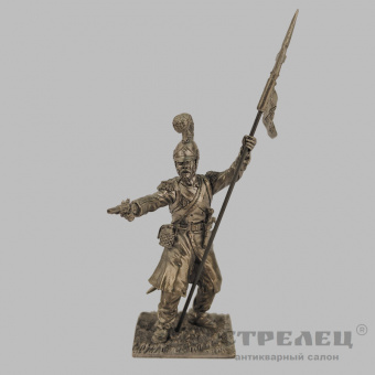 фото — оловянный солдатик «унтер-офицер эскорта орла, 1813 г.». гк