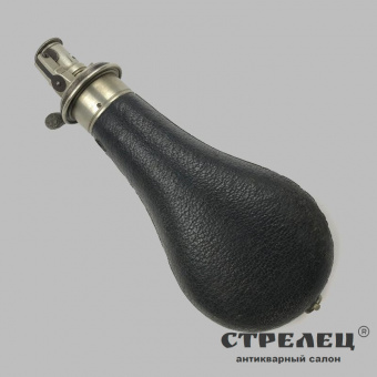 картинка пороховница g&j.w.hawksley sheffield. конец 19 века. англия