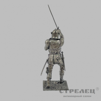 картинка — оловянный солдатик «наёмник», европейская пехота, 15 век