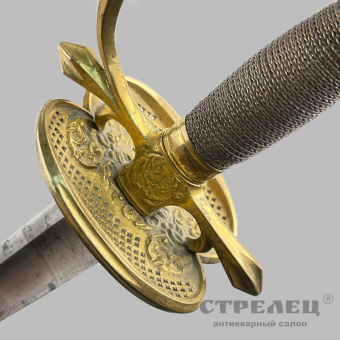картинка — шпага офицерская пехотная. швеция, 19 век