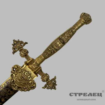картинка — меч португальский, презентационный, середина 19 века