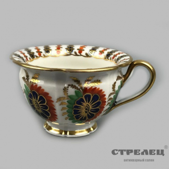 картинка — чайная пара. фарфор. европа, 19 век