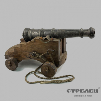картинка — пушка четвертьфунтовая. россия. первая половина 18 века