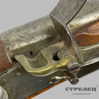 картинка — ружьё кремнёвое французское армейское со штыком, начало 19 века