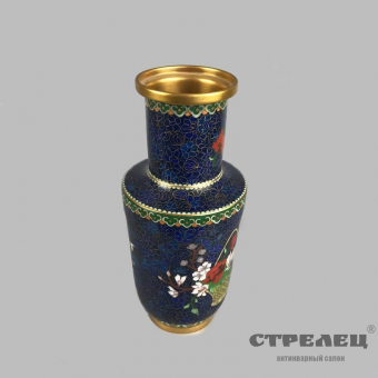 картинка китайская ваза в технике клуазоне