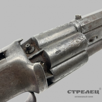 картинка — револьвер капсюльный, шестизарядный. англия, 19 век