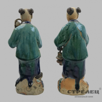 Картинка китайские фарфоровые статуэтки (пара). 19 век