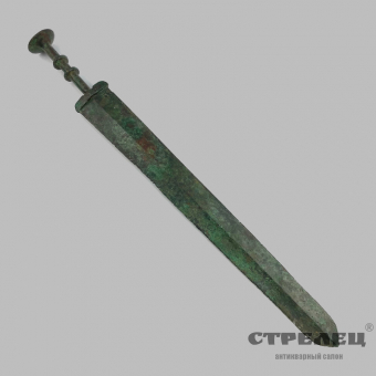 картинка — древний бронзовый китайский меч с 1045 до н.э. по 221 до н.э.