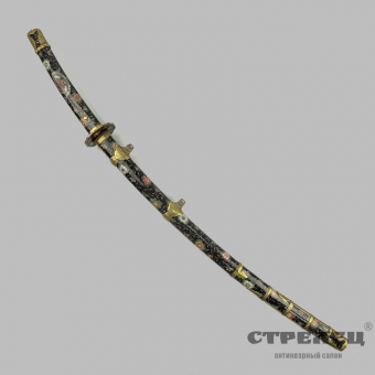 картинка — меч японский — тати, церемониальный в эмали
