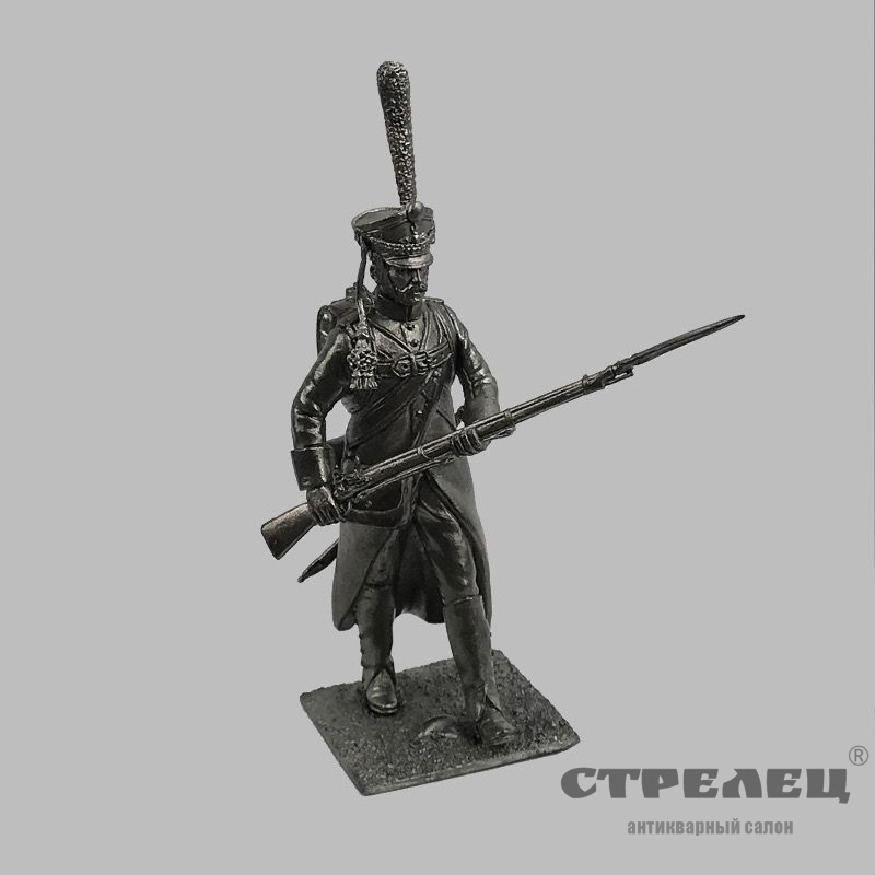 картинка оловянный солдатик «рядовой во фронте». армия россии 1812-14 гг.