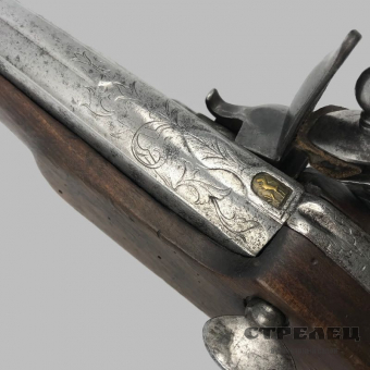 картинка кремнёвый пистолет-ловушка против воров. европа, 19 век