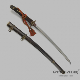 картинка меч японский в военной оправе кай-гунто